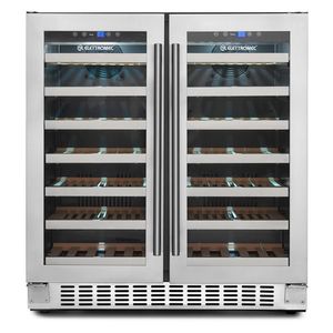 Adega de Embutir 56 Garrafas Dual Zone Built-In Inox