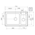 Tramontina - 93954103 - Cuba de Inox de Sobrepor