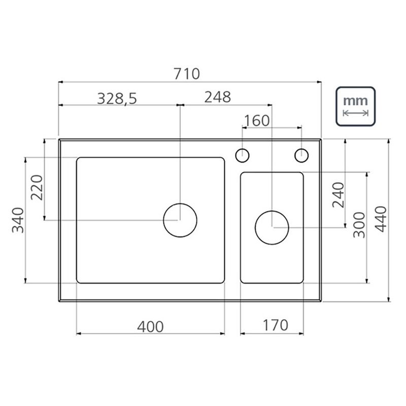 Tramontina - 93954103 - Cuba de Inox de Sobrepor