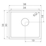 Tramontina - 94002103 - Cuba de Inox de Embutir Ou Sobrepor