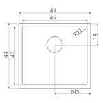 Tramontina - 94006103 - Cuba de Inox de Embutir Ou Sobrepor