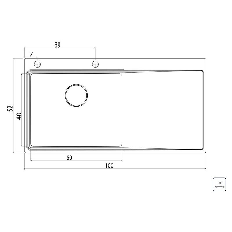 Tramontina - 93927103 - Cuba de Inox de Sobrepor