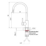 Tramontina - 94520021 - Misturador Monocomando de Mesa