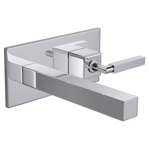 Torneira de Parede Lavatório com Chapa Quadratta 1/2" Cromado