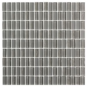 Pastilha de Vidro Luce Beige 3X1,5 Placa 30X30cm