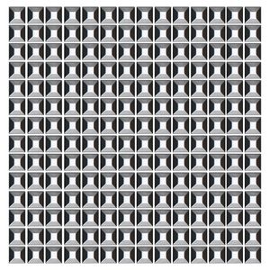 Mosaico de Metal Barcelona Silver 2X2 Placa 30X30cm