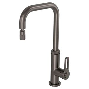 Misturador Monocomando de Mesa Bica Média Industrial Urban 1/2" Dark Antracite