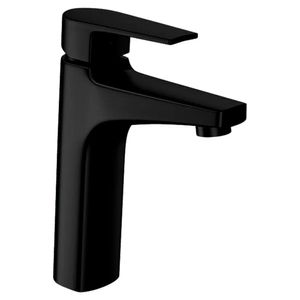 Misturador Monocomando de Mesa Lavatório Bica Média Level 1/2" Black Matte