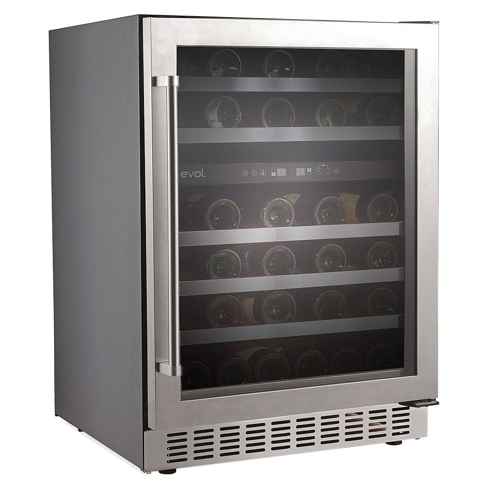 Adega de Embutir Smart 46 Garrafas Dual Zone Porta para Direita Inox ...