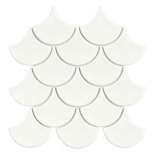 Mosaico de Cerâmica Ritmos WH placa 25,9X27,3cm Lux