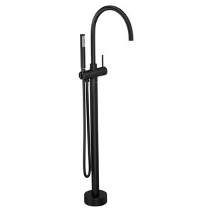 Misturador Monocomando de Piso Banheiro Redondo You 1/2" Black Matte