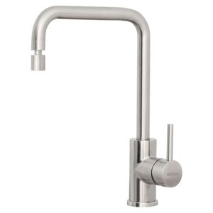 Misturador Monocomando de Mesa Bica Articulada Angolare Inox Scotch Brite