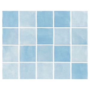 Pastilha Cerâmica Noronha Agua Mesh Agua Mesh 7,5X7,5cm placa 39X31cm Br