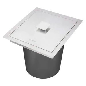 Lixeira de Embutir Square Clean 5L Inox Scotch Brite