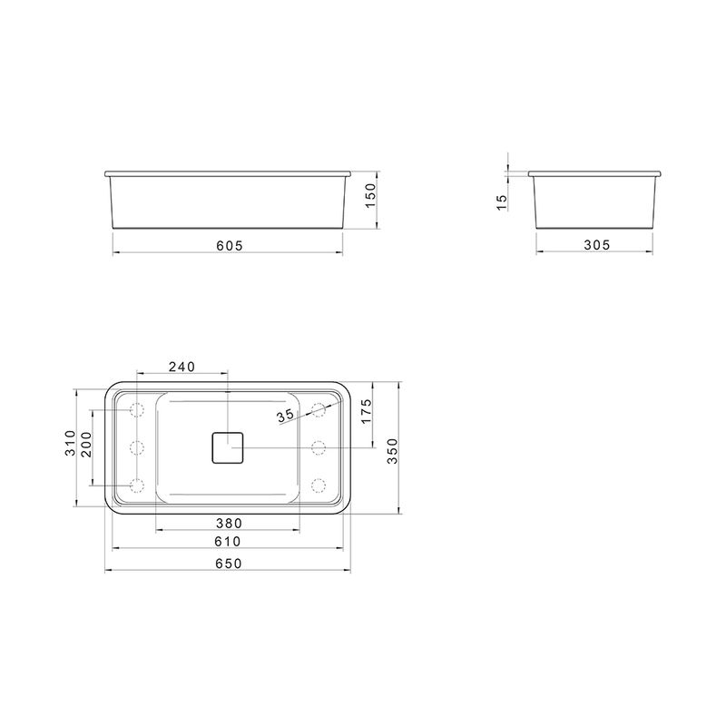 Deca Cuba de Embutir Imagem 03