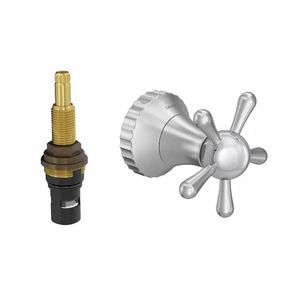 Acabamento Registro de Pressão para Parede 1/2" e 3/4" Pérola Cromado