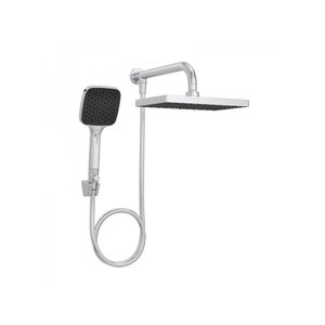Chuveiro de Parede com Desviador Retangular Multijatos Flex Max Cromado