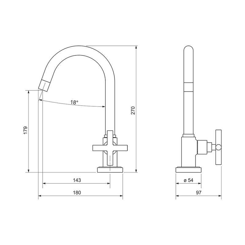Deca Torneira de Mesa Imagem 02