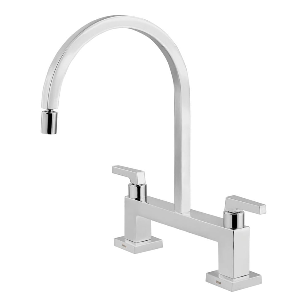 Torneira Misturador Pia Cozinha Fani de Mesa B.M Bella Clássica 1256 C222 Cromado