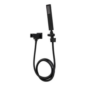 Desviador para Chuveiro com Ducha Flexível Quadrado 180cm Black Fosco