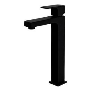 Misturador Monocomando de Mesa Lavatório Bica Alta Retta 3/4" Black Fosco