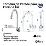 Fani Torneira de Parede Imagem 06