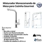 Fani Misturador Monocomando de Mesa Imagem 06