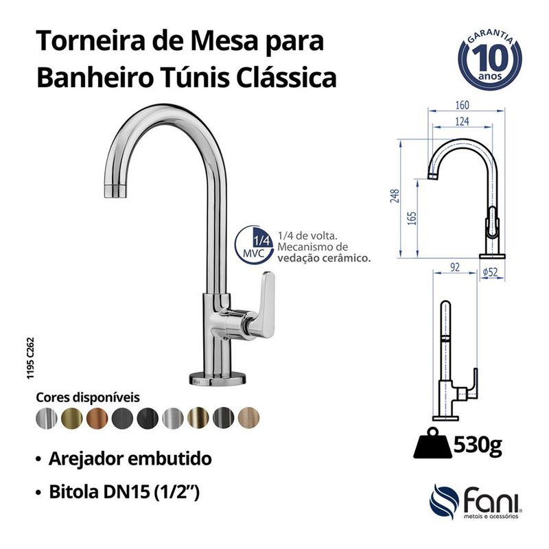 Fani Torneira de Mesa Imagem 06