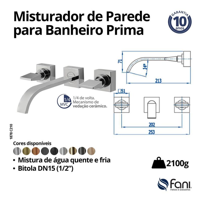 Fani Misturador de Parede Imagem 06
