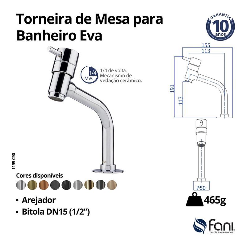 Fani Torneira de Mesa Imagem 06