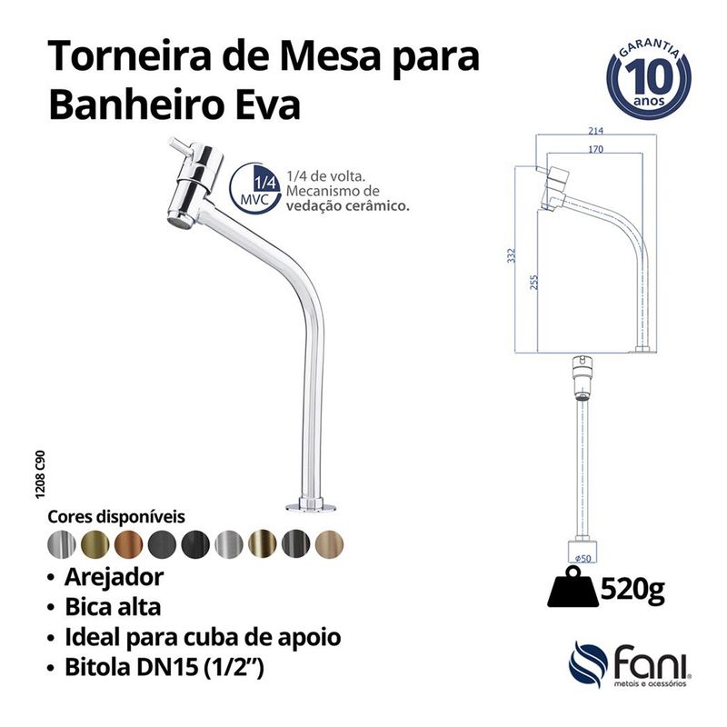 Fani Torneira de Mesa Imagem 06