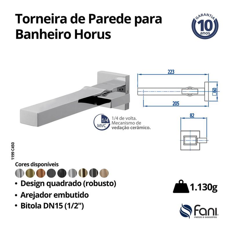 Fani Torneira de Parede Imagem 06