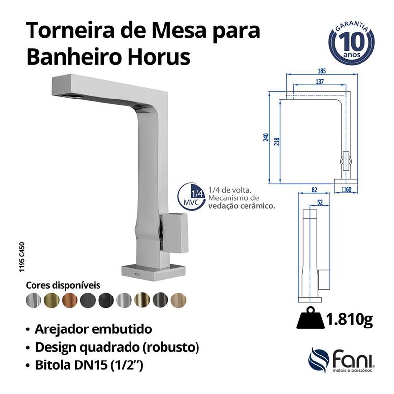 Fani Torneira de Mesa Imagem 06