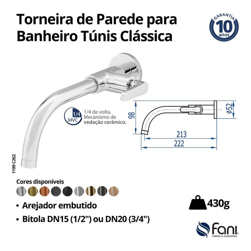 Fani Torneira de Parede Imagem 06