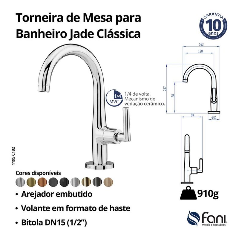 Fani Torneira de Mesa Imagem 06