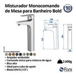 Fani Misturador Monocomando de Mesa Imagem 06