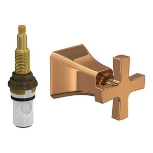 Acabamento Registro de Pressão 1/2", 3/4" e 1" Deca Wish Gold Matte