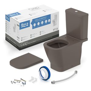 Kit Bacia Sanitária com Caixa Acoplada Gap Café