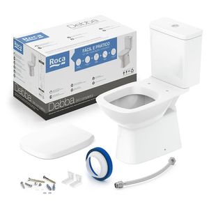 Kit Bacia Sanitária com Caixa Acoplada Debba Classic Branco