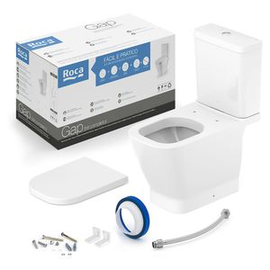 Kit Bacia Sanitária com Caixa Acoplada Gap Branco