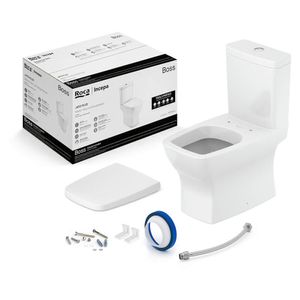 Kit Bacia Sanitária com Caixa Acoplada Boss Branco