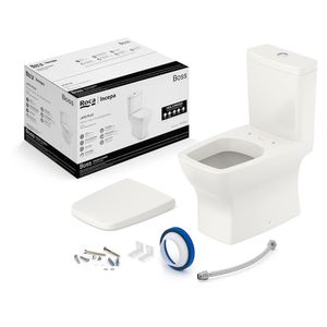 Kit Bacia Sanitária com Caixa Acoplada Boss Beige