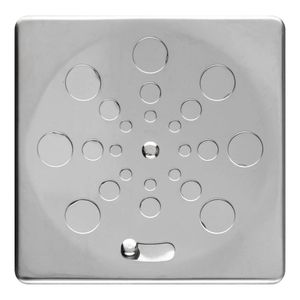 Grelha Quadrada 1912 com Fecho sem Caixilho 4" 10cm Inox - 32423