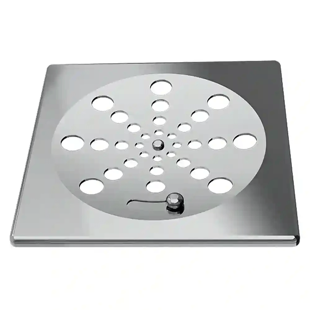 Grelha Quadrada 1916 com Fecho sem Caixilho 6" 15cm Inox - 32467
