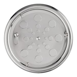 Grelha Redonda 1911 com Fecho com Caixilho 4" 10cm Inox - 32412