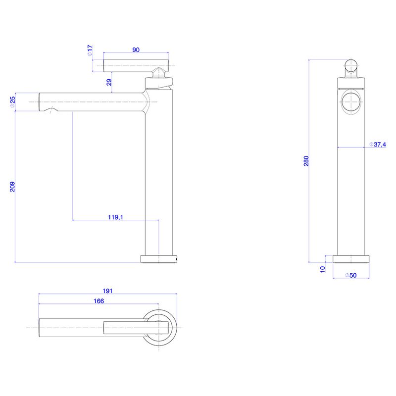 Misturador Monocomando de Mesa Deca 2885.C109 Imagem 004