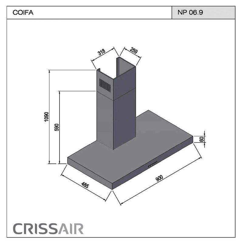 Crissair Coifa de Parede Imagem 02