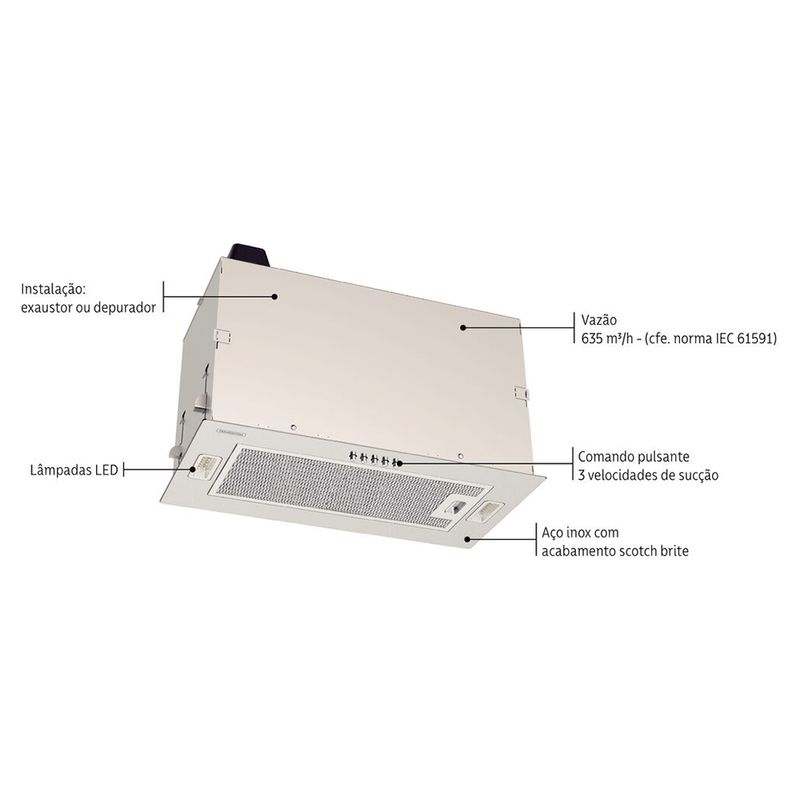 Tramontina Coifa de Embutir Imagem 02