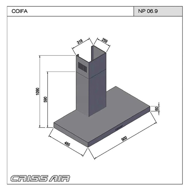 Crissair Coifa de Parede Imagem 03