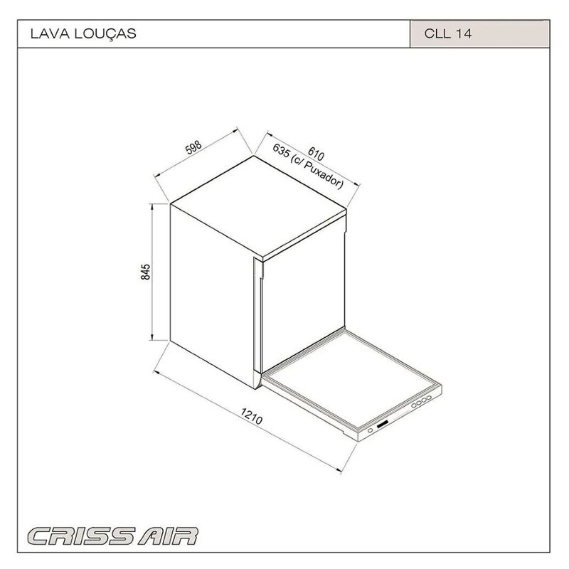 Crissair Lava Louças de Embutir Imagem 03